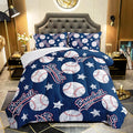 QOOMO 3D Baseballs Comforter Full Size, Down Alternative, Soft and Lightweight by QOOMOHOME