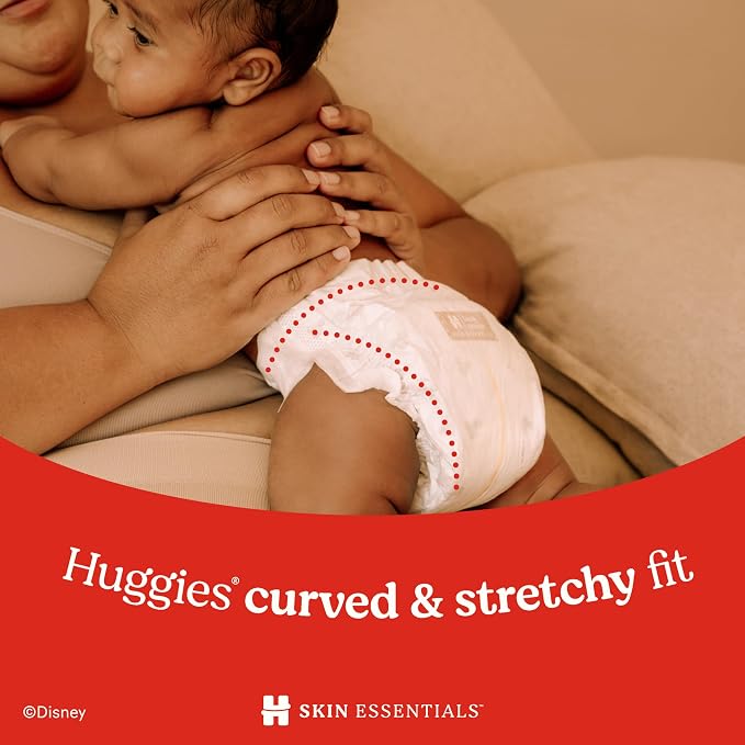 Huggies Size 1 Diapers, Skin Essentials Baby Diapers, Size 1 - Image 11