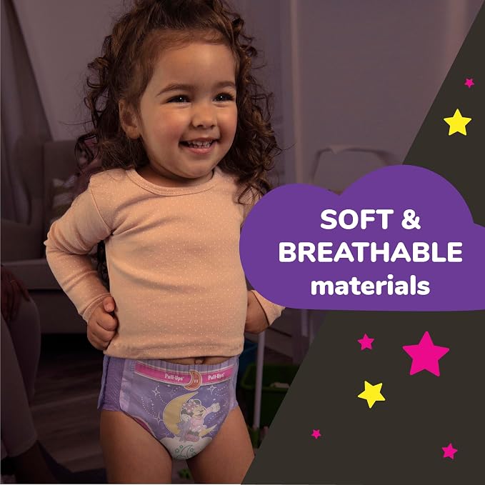 Pull-Ups Girls' Nighttime Potty Training Pants, Training Underwear, 60 Ct - Image 8