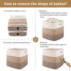 OIAHOMY 13 Kallax Inch Cube Storage Bins, Kallax Insert Storage Baskets - Image 7