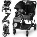 BabyCruiser Double Stroller Newborn and Toddler – Compact Side by Side Twin by BabyCruiser