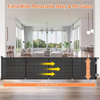 Upgrade 180 inch Retractable Baby Gates, EZIGO Extra Wide Baby Gate - Image 2