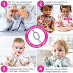 Bibado - Dippit Baby Spoon and Dipper, Mist - Soft, Chewable Dipper & Deep - Image 4