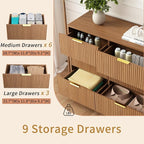 9 Drawer Dresser for Bedroom - Image 5
