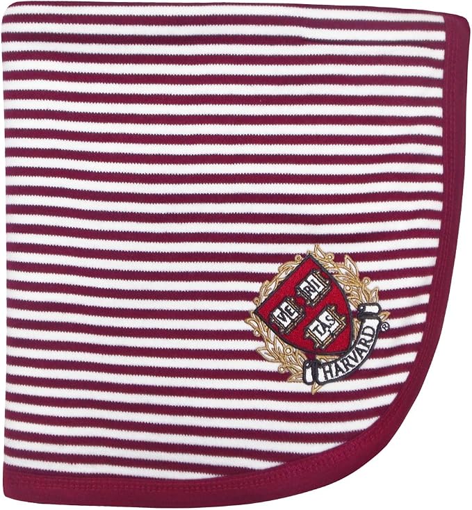Harvard Crest Striped Baby and Toddler Blanket by CollegeBaby