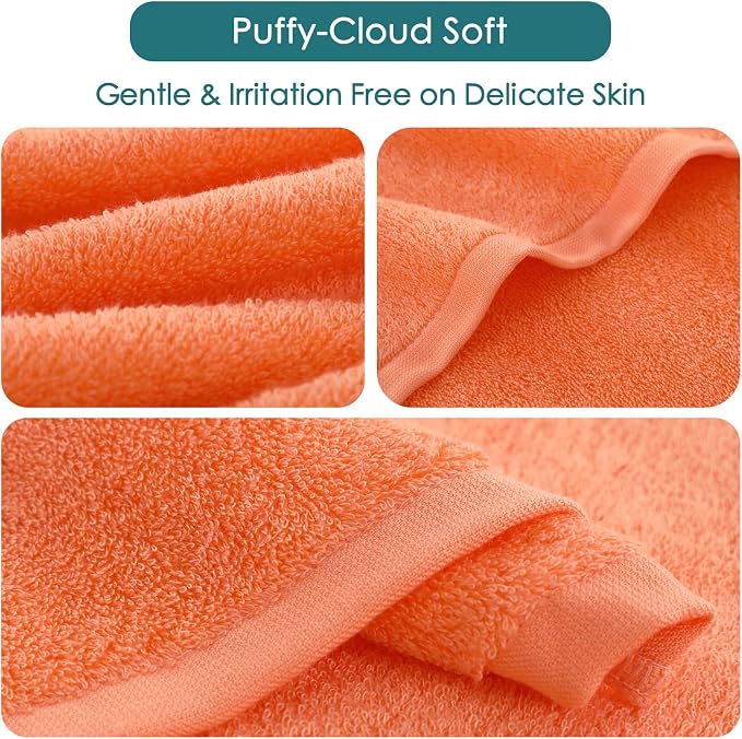 Baby Washcloths 12 Pack, 10x10 inch Small Wash Cloths - Image 8