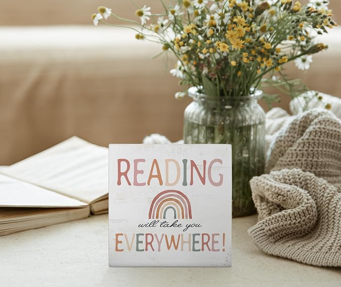Mtrgdn Reading Conner Decor for Classroom, Boho Rainbow Classroom Reading Nook - Image 3