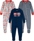 HUGGIES unisex-baby 3-pack Footed Coverall Pajamas by Huggies%C2%AE
