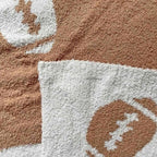 Cozy Football Pattern Blanket Perfect Lightweight Bedding - Image 4