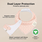 10-Pack Organic Baby Bandana Bibs - Image 2