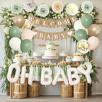 Ouddy Party Sage Green Baby Shower Decorations - Image 7