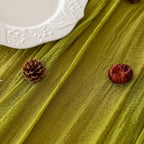 Moss Green Cheesecloth St Patricks Day Table Runner Gauze 120 Inch 10 FT Rustic - Image 3