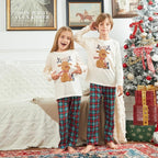 Awoscut Christmas Family Matching Pajamas Christmas Pjs Holiday Nightwear - Image 3
