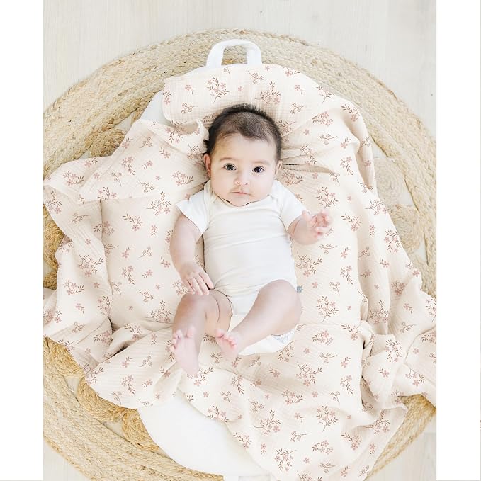 Konssy 3 Pack Muslin Swaddle Blankets - Image 9