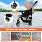 HONEY JOY Travel Stroller, Quick Fold Lightweight Baby Umbrella Stroller - Image 7