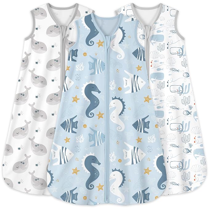 Yoofoss Baby Sleep Sack 0-6 Months 0.5 Tog Wearable Blanket by YOOFOSS