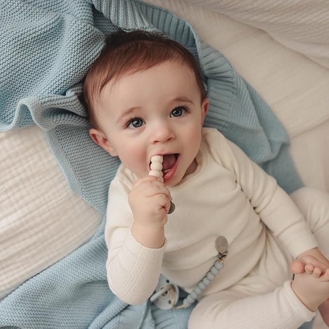 Organic Cotton Heritage Knit Receiving Blanket - Image 5