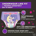 Pull-Ups Girls' Night-Time Potty Training Pants, Size 4T-5T Overnight Training - Image 4