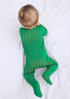 Baby Boy Footed Pajamas with Mittens, Rayon Made from Bamboo Sleepers, 2 Way - Image 6
