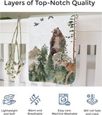 MDPrints Global Woodland Personalized Baby Blanket - Image 4