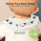 KeaBabies 8-Pack Organic Baby Bibs - Image 6