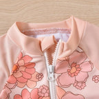Aalizzwell Baby Girls Long Sleeve One Piece Swimsuit - Image 4