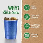 16 oz. Party Cups, Sturdy & Durable, Disposable and 100% Recyclable, Made in USA - Image 3