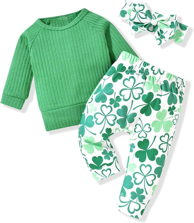 HINTINA Infant Baby Girl Knit Pullover Long Sleeve Sweater Outfits Fall Winter by HINTINA