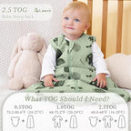 Looxii Baby Sleep Sack 6-12 Months 2.5 TOG Baby Wearable Blanket, Cotton - Image 6