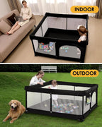 Foldable Baby Playpen, Breathable Mesh, Non-Slip Base, Portable Playpen - Image 5