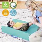 ECR4Kids SoftZone Baby Changing Pad, Seafoam/Light Grey - Image 6
