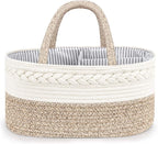 Maliton Baby Diaper Caddy Organizer, X-Large Cotton Rope, Rustic Style by Maliton