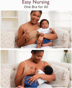 Momcozy Hands Free Pumping Bra, Adjustable Breast-Pumps Holding and Nursing Bra - Image 4