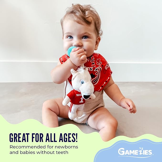 Gamezies Baby Boy and Girl Silicone Boot Plush Pacifier - Image 3
