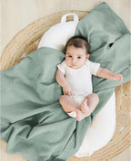 Konssy 3 Pack Muslin Swaddle Blankets - Image 3