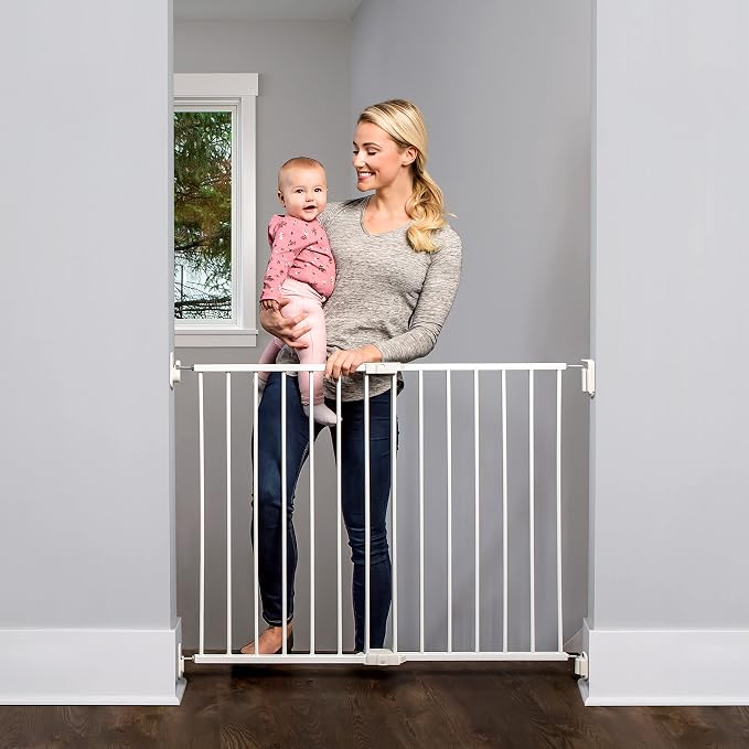 Regalo 2-in-1 Extra Wide Stairway and Hallway Walk ThroughBaby Safety Gate - Image 4