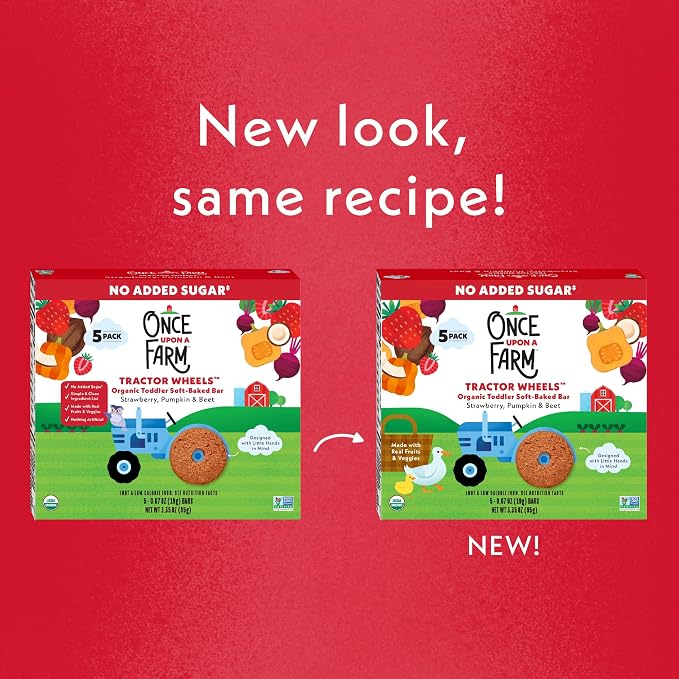 Once Upon A Farm Organic Toddler Soft Baked Bar, Strawberry, Pumpkin and Beet - Image 4