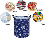 Round Laundry Hamper Storage Basket Laundry Organizer Hamper Storage Bins - Image 4