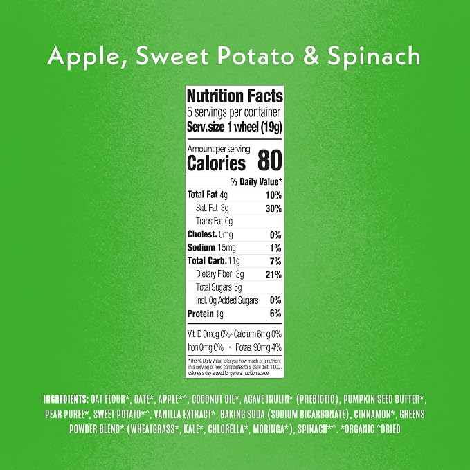 Once Upon A Farm Organic Toddler Soft Baked Bar, Sweet Potato and Spinach - Image 2