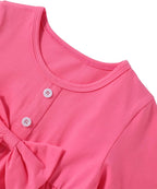 oklady Toddler Baby Girl Clothes Solid Color Ruffle Tops Floral Pants - Image 3