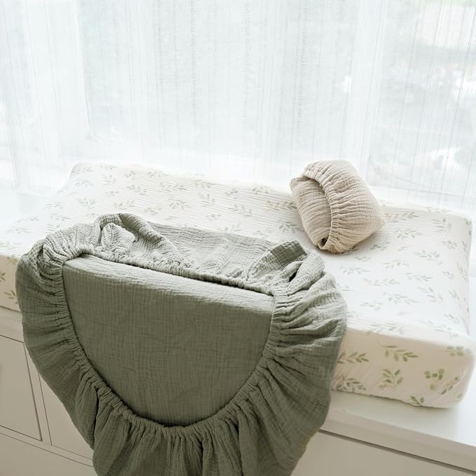 3 Pack Muslin Changing Pad Covers - Image 7