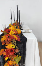 FEXIA 3 Pack Black Table Runner 35x120 Inches - Image 5