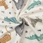 Baby Footed Pajamas with Mittens Rayon from Bamboo 2pcs Newborn Infant 2-way - Image 6