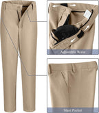 Boy's Suit Formal Slim Fit 5 Pieces Suit Set Blazer Vest Pants - Image 5