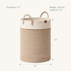 LA JOLIE MUSE Woven Rope Storage Baskets - Image 2