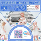 GOGOSO Ball Pit Balls Stars Moon Shapes Plastic Pitballs - Image 3