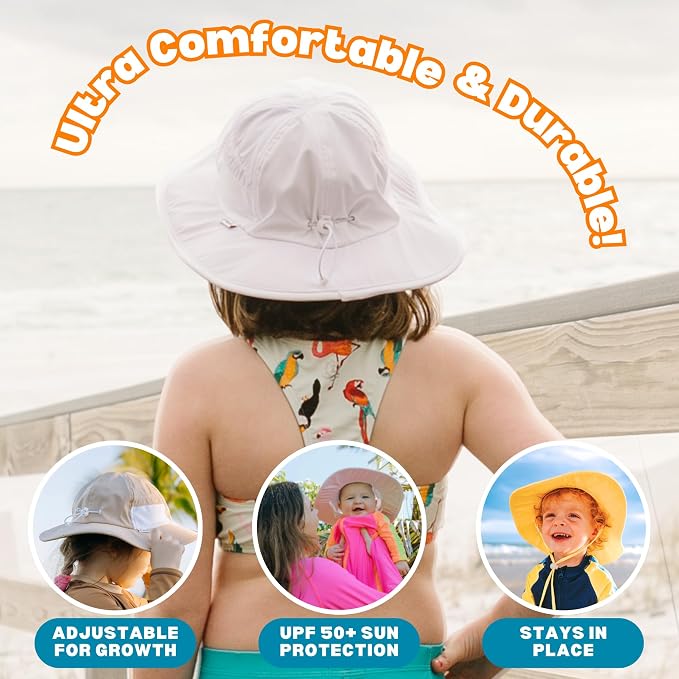 SwimZip Wide Brim Sun Hat | UPF 50+ Protection - Image 6