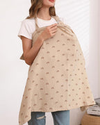 Muslin Nursing Cover for Baby Breastfeeding, Breathable 100% Cotton - Image 6