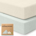 KeaBabies 2-Pack Muslin Crib Sheets by KeaBabies