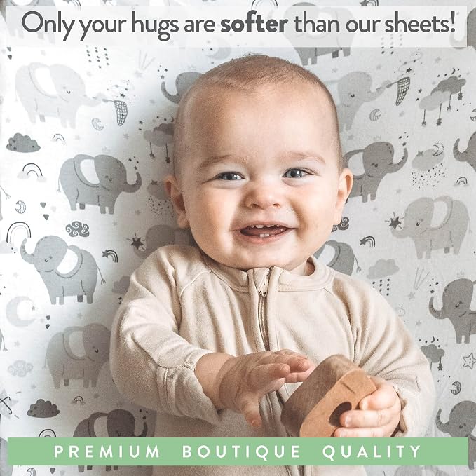 Mini Portable Crib Sheets Fitted - Image 5